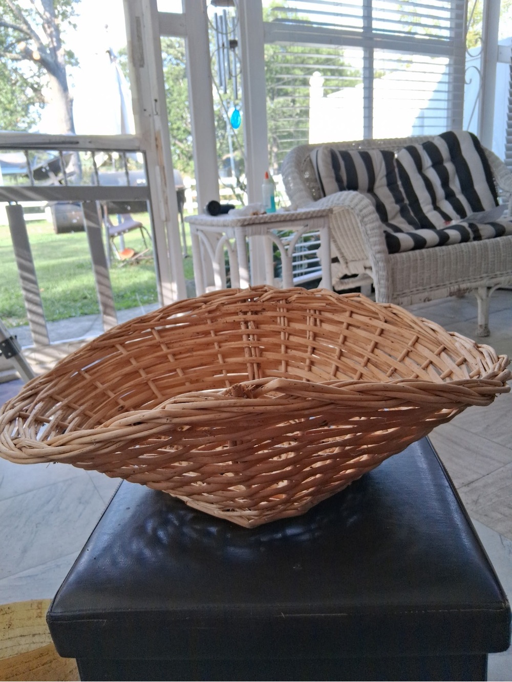 Natural Wicker Decorative Bowl - Home Accents